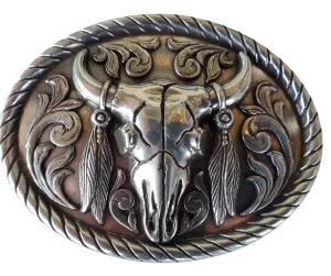 Nocona Buffalo Skull Belt Buckle