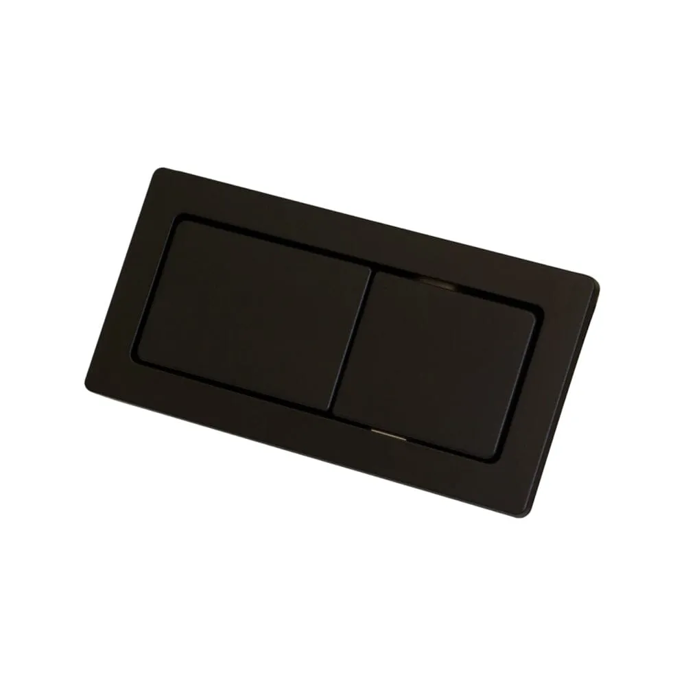 Rectangular Toilet Flush Button Matte Black