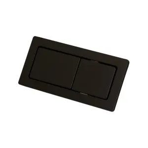 Rectangular Toilet Flush Button Matte Black