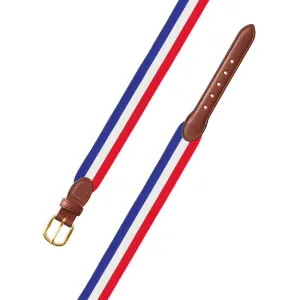 Red, White & Blue Grosgrain Ribbon Children's Belt