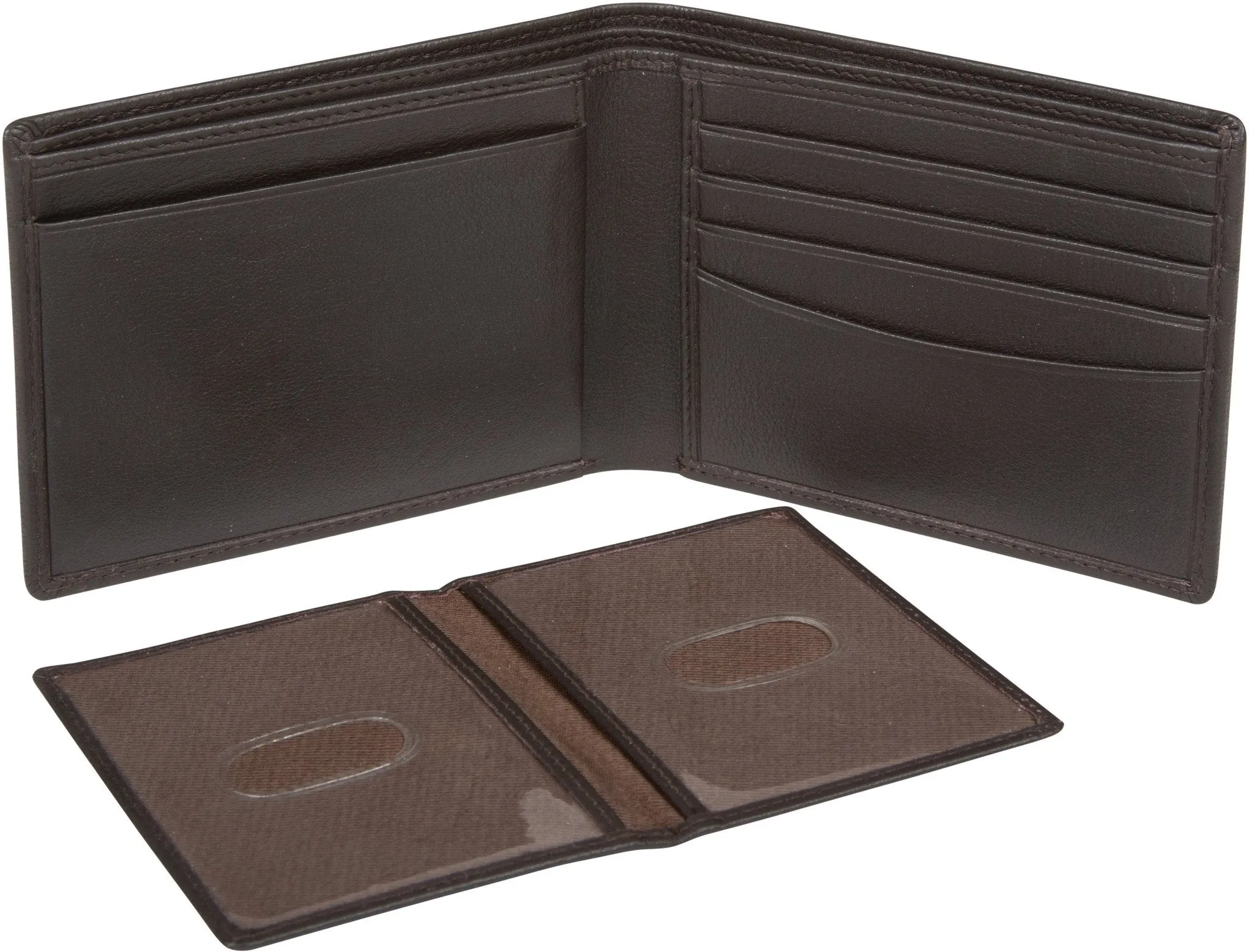 Sakkas Men's Bi-Fold Leather Wallet with Removable ID Case - Comes in a Gift bag