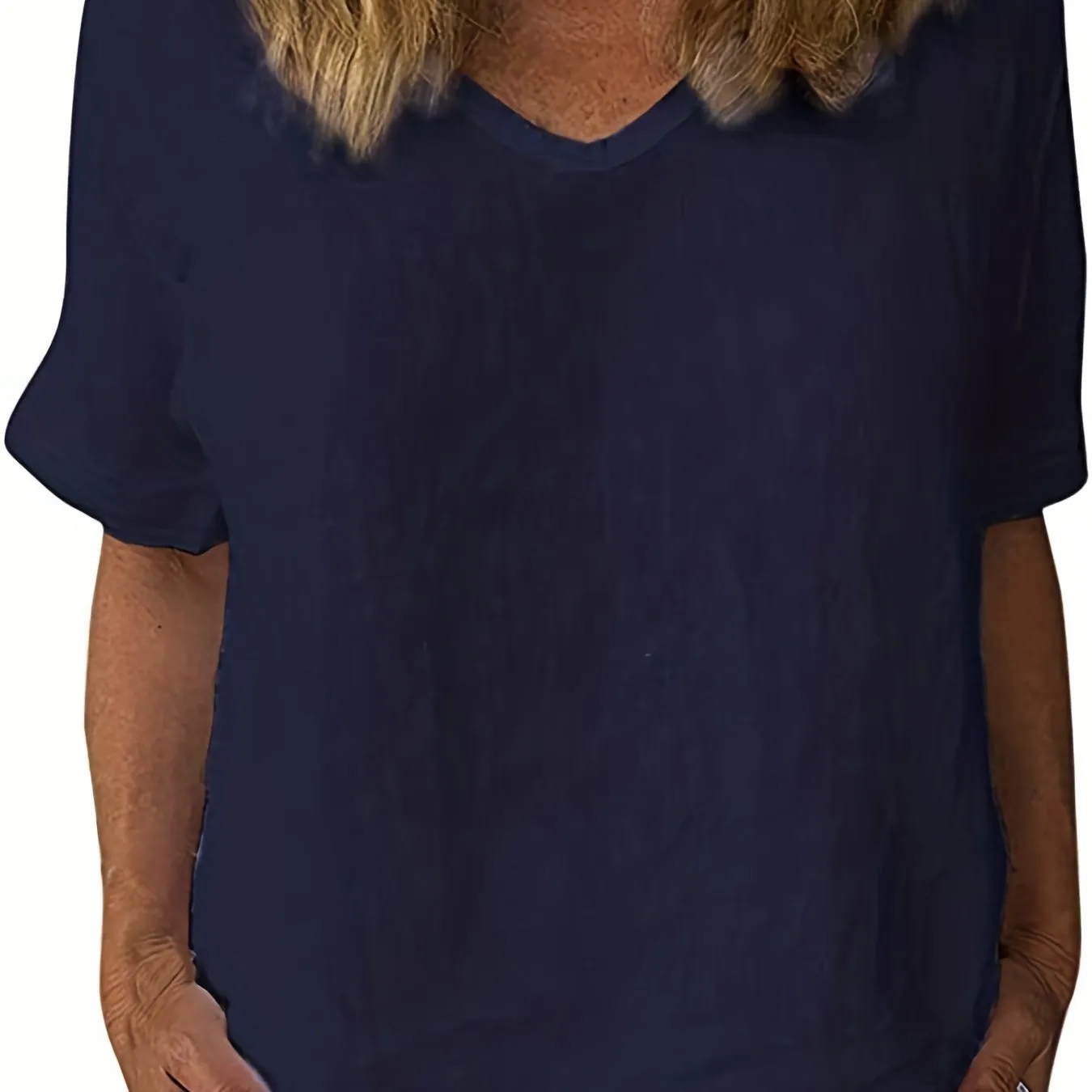 Stylish Summer V Neck Blouse Perfect Womens Casual Wear