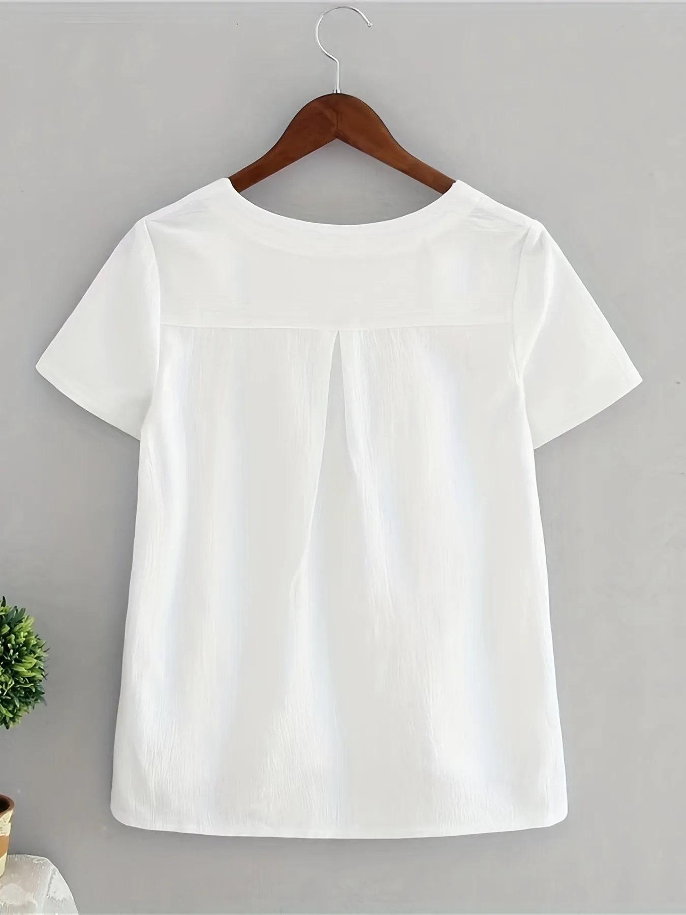 Stylish Summer V Neck Blouse Perfect Womens Casual Wear