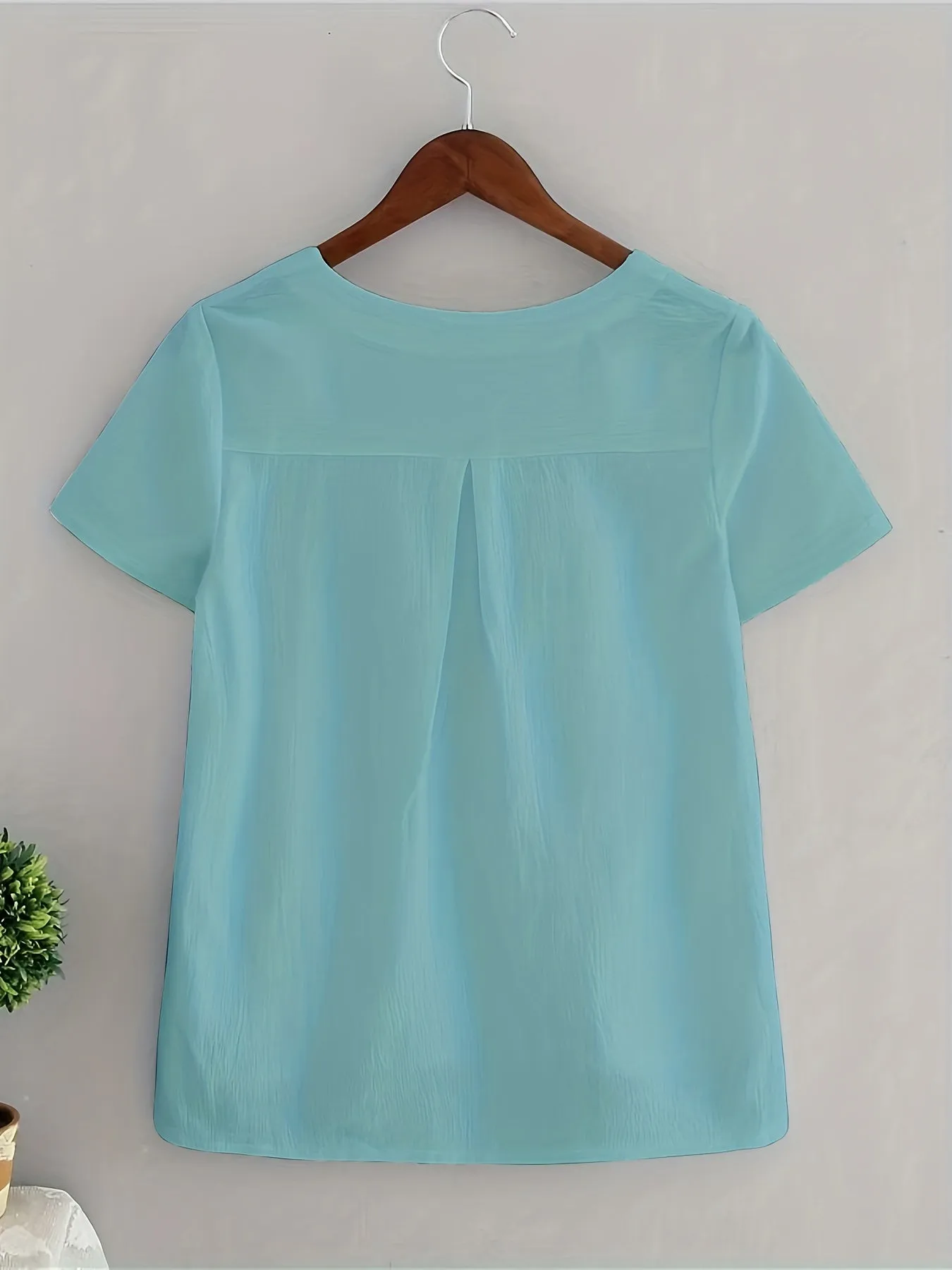 Stylish Summer V Neck Blouse Perfect Womens Casual Wear