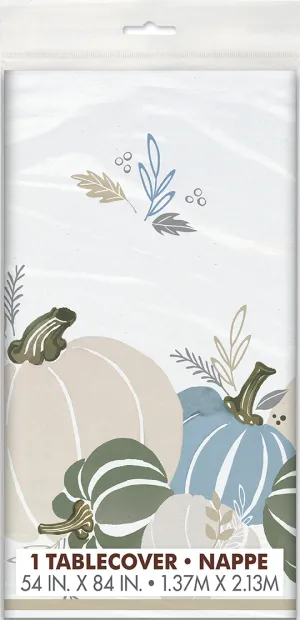 Thanksgiving Modern Pastel Table Cover 54" x 84" | 1 ct