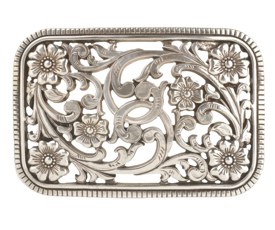 The "Marigold Vine" Belt Buckle