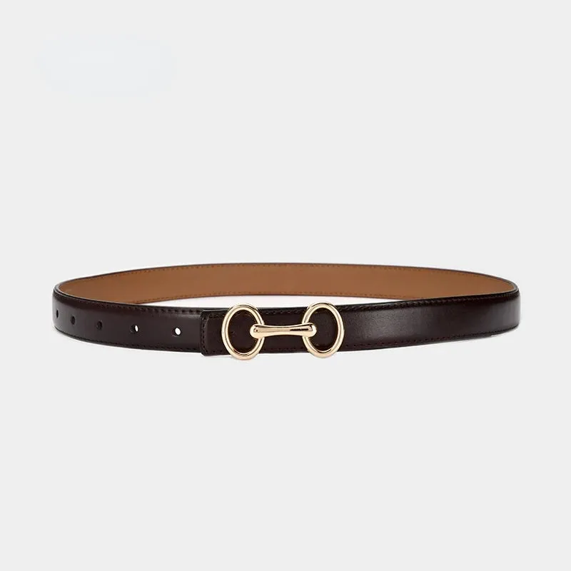 Trendy Leather Fashion Buckle  Belt