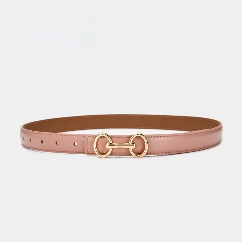 Trendy Leather Fashion Buckle  Belt