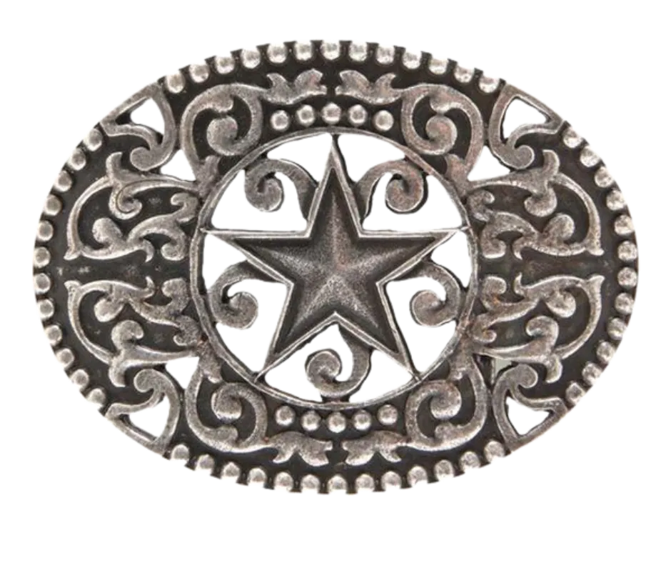 Western Plains Star Belt Buckle