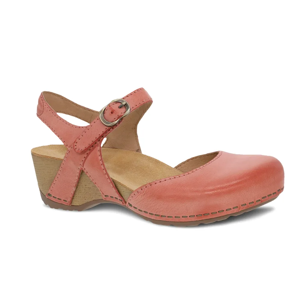 Women's Dansko Tiffani Color: Coral Milled Burnished Mary Jane