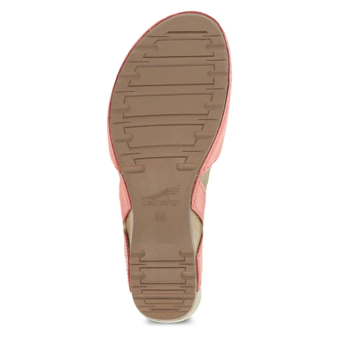 Women's Dansko Tiffani Color: Coral Milled Burnished Mary Jane