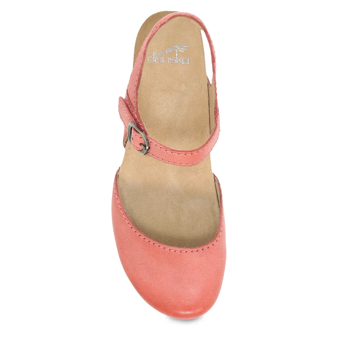 Women's Dansko Tiffani Color: Coral Milled Burnished Mary Jane