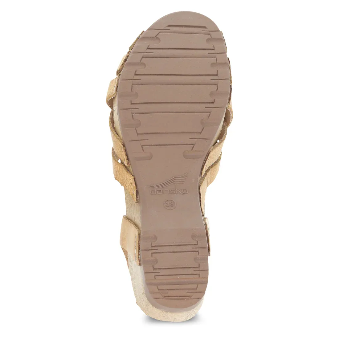 Women's Dansko Tinley Color: Tan Milled Burnished Sandal